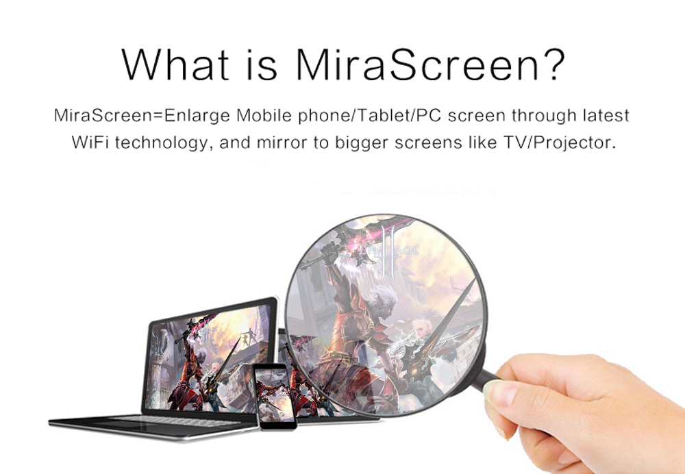 Mirascreen MX DLNA Airplay WiFi Display Miracast TV Dongle HDMI Receiver Mini Android TV Stick Full HD