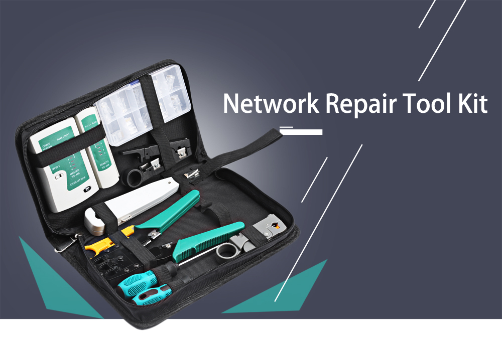 11 in 1 Generic Network Maintenance Computer Repair Kit Tool Bag