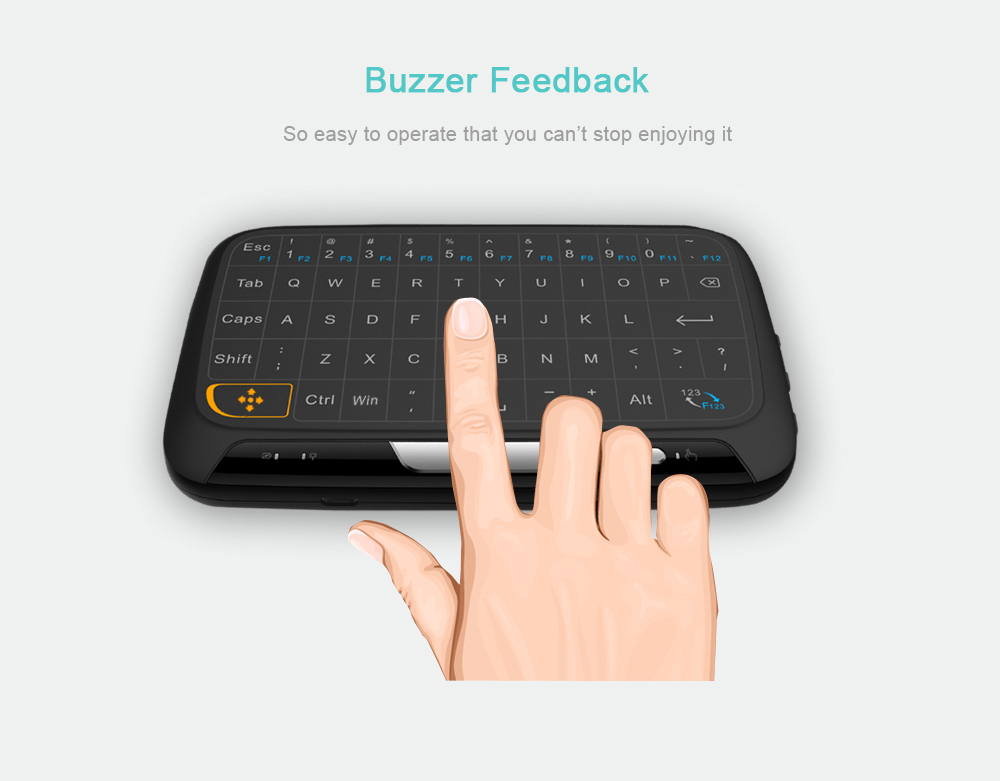 H18 2.4GHz Mini Wireless Keyboard Touchpad Mouse Combo