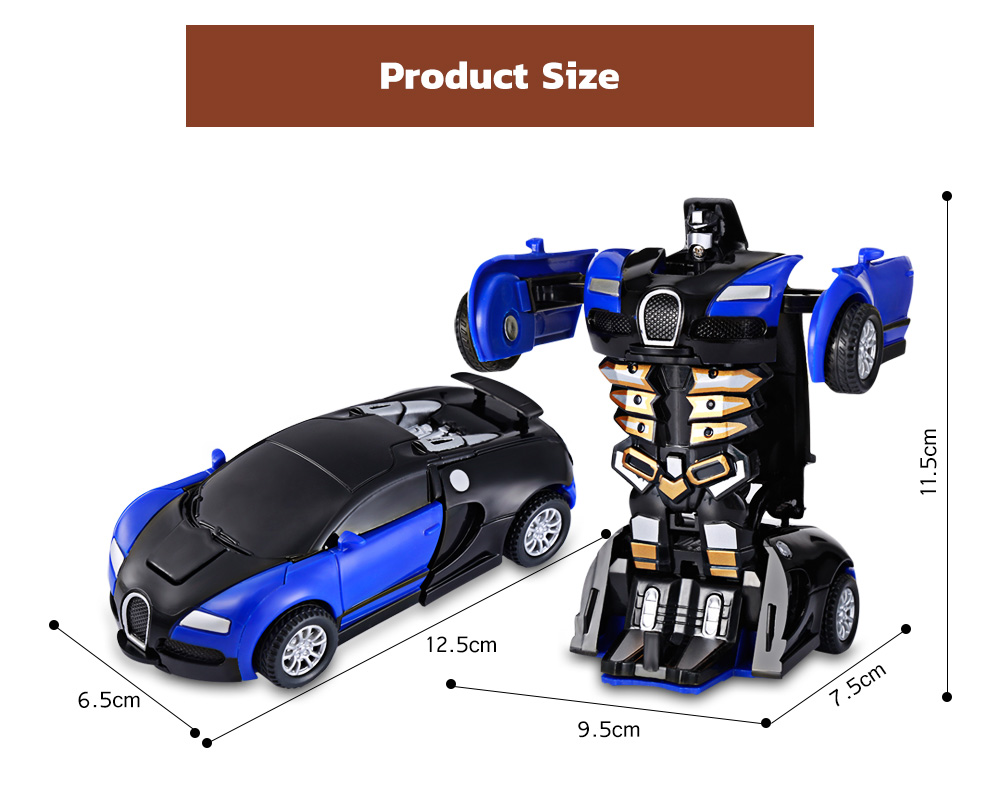 One Step Impact Deformation Car Mini Transformation Robot Toy