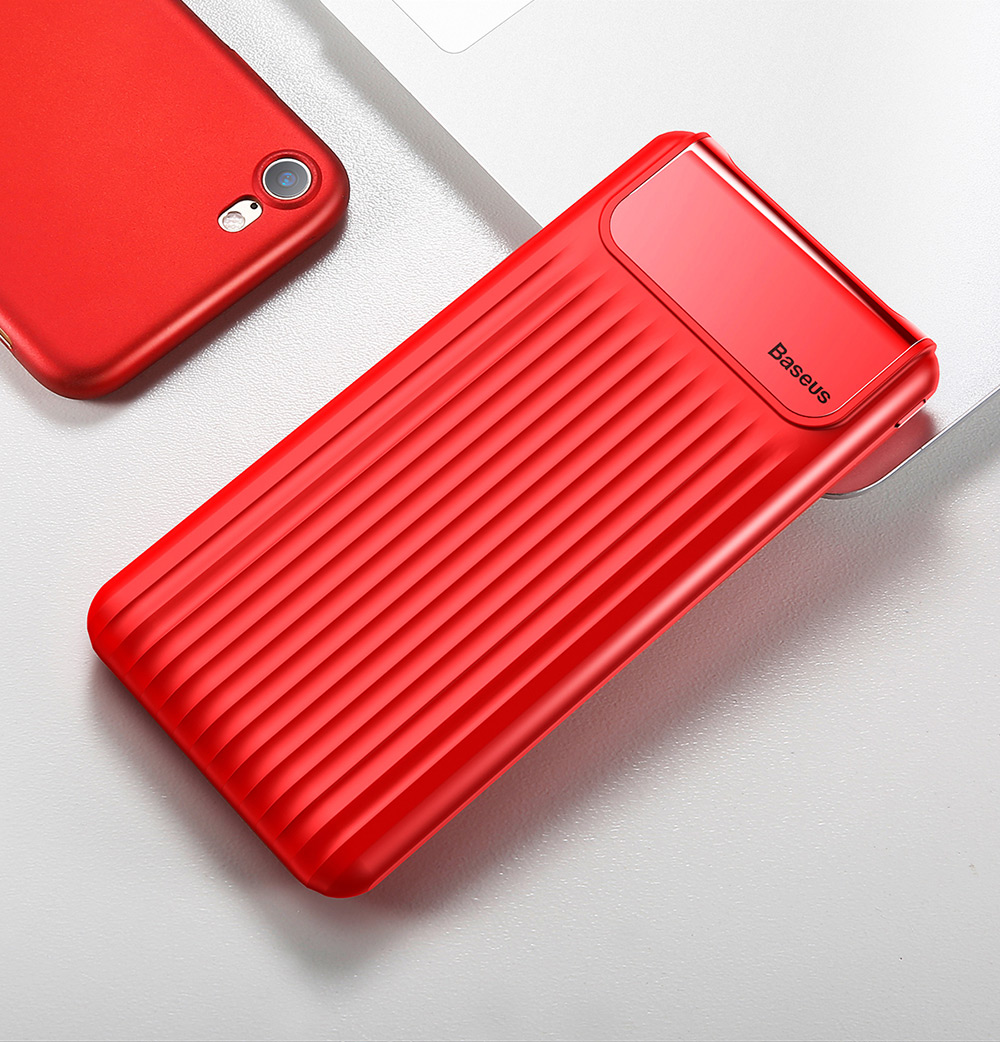 Baseus Thin Digital Display 10000mAh Power Bank QC 3.0 Dual USB Micro USB Type-C Input External Battery Charger Baseus Thin Digital Display 10000mAh Power Bank QC 3.0 Dual USB Micro USB Type-C Input External Battery Charger