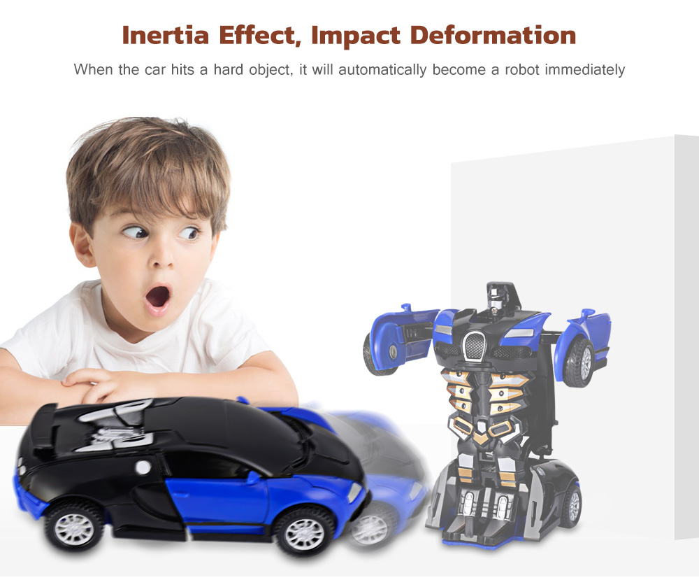One Step Impact Deformation Car Mini Transformation Robot Toy