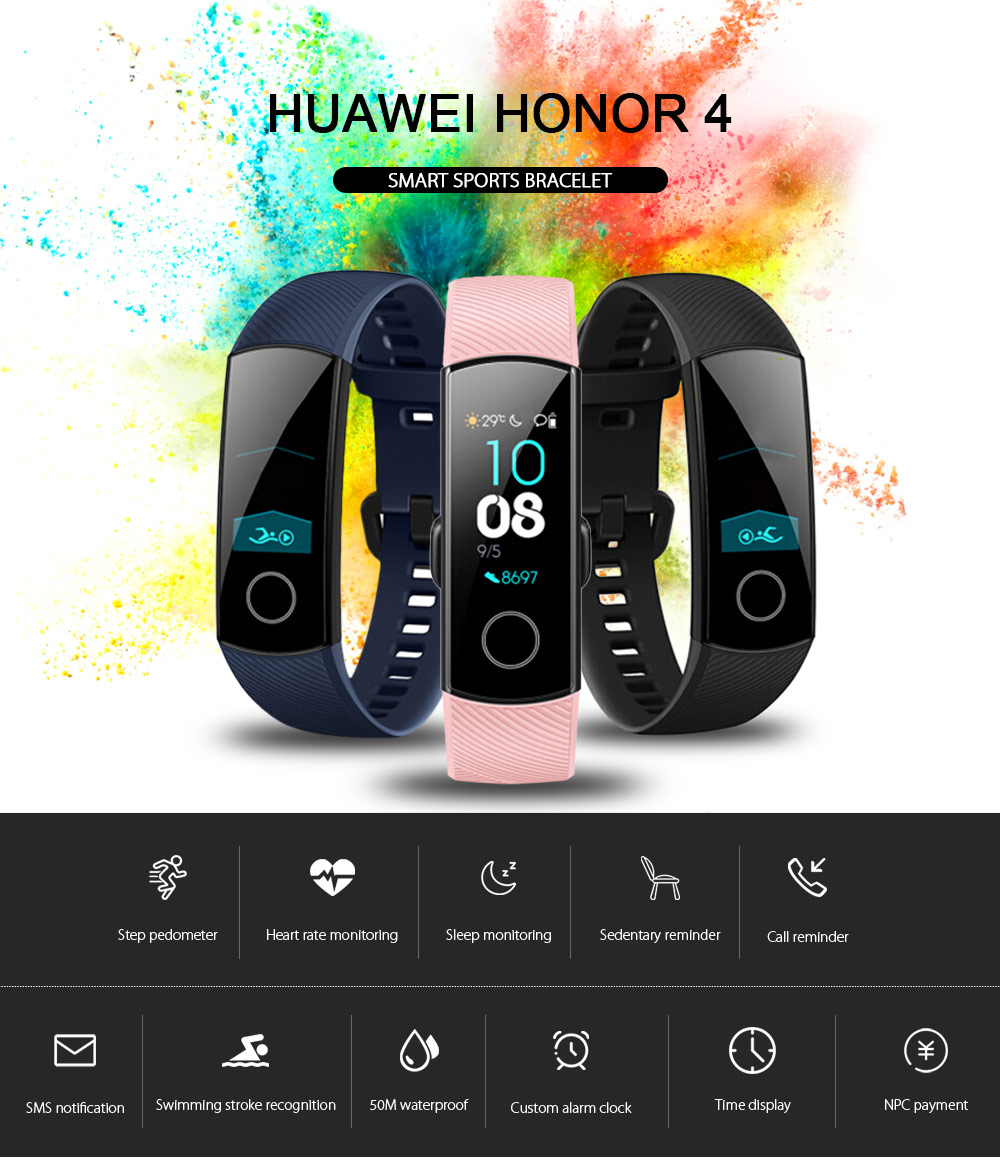 HUAWEI Honor 4 Smart Watch Multifunctional Sports Bracelet