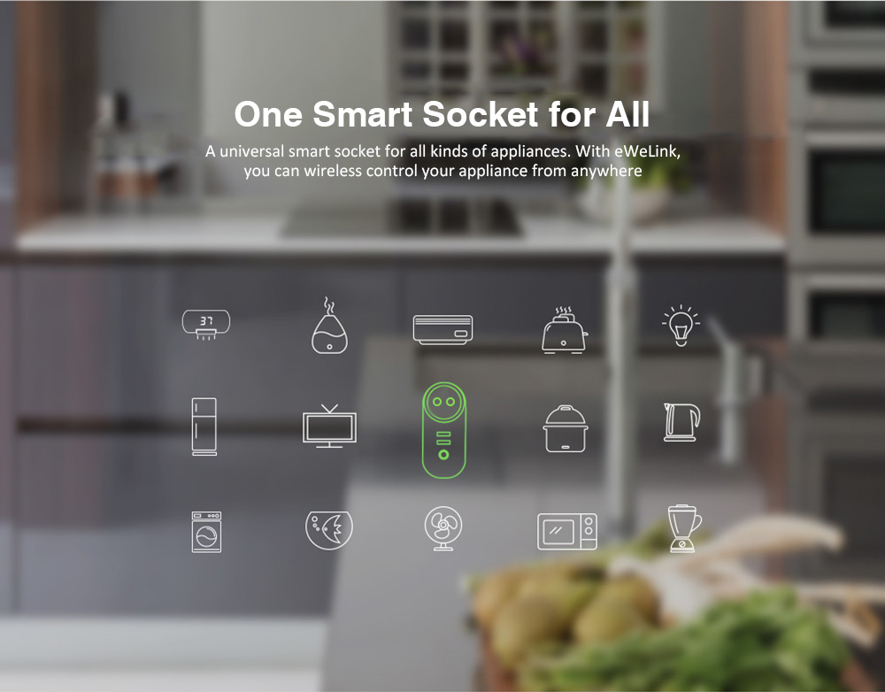 WiFi Smart Plug Remote Control Socket Work for Amazon Alexa / Google Home