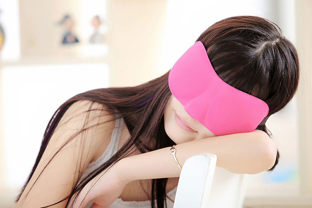 3D Portable Travel Sleep Rest Eye Mask Case