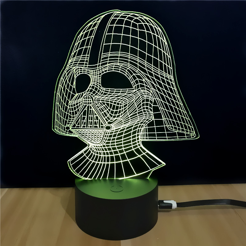 Shining Td054 Star Wars Darth Vader Shape 3D LED Lamp