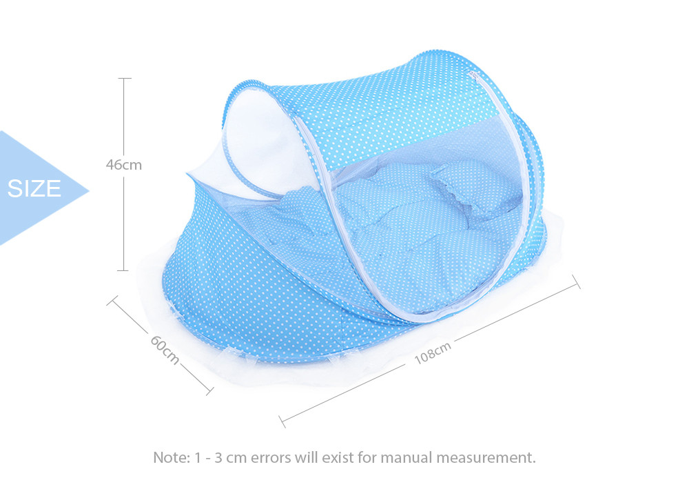 4pcs Portable Type Comfortable Babies Sealed Mosquito Net Mattress Pillow Mesh Bag