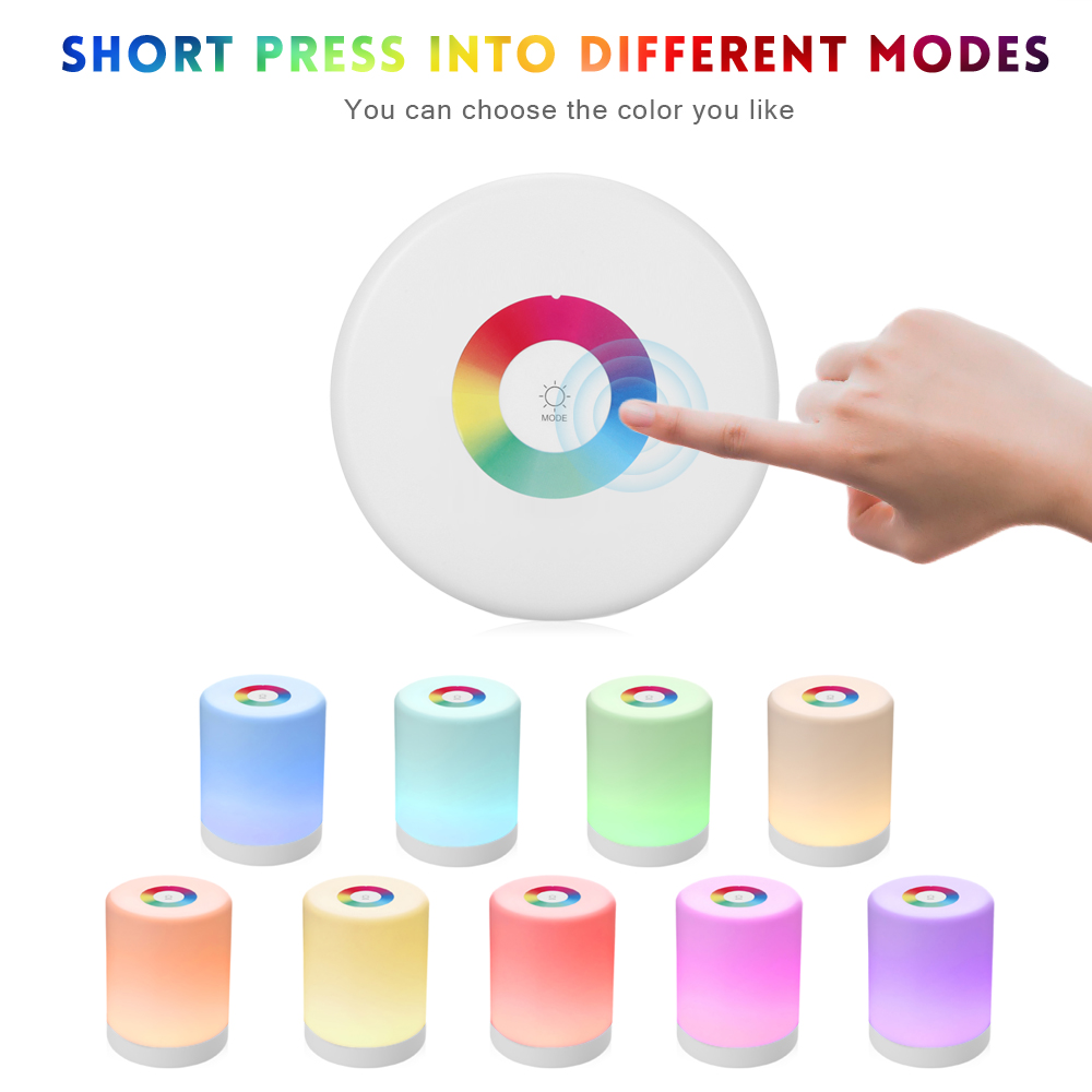 Lightme Intelligent Touch Night Light Induction Dimmer Hook Colorful Lamp