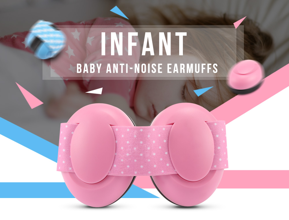 Pair of Infant Baby Anti-noise Earmuffs Elastic Strap Ear Protection 