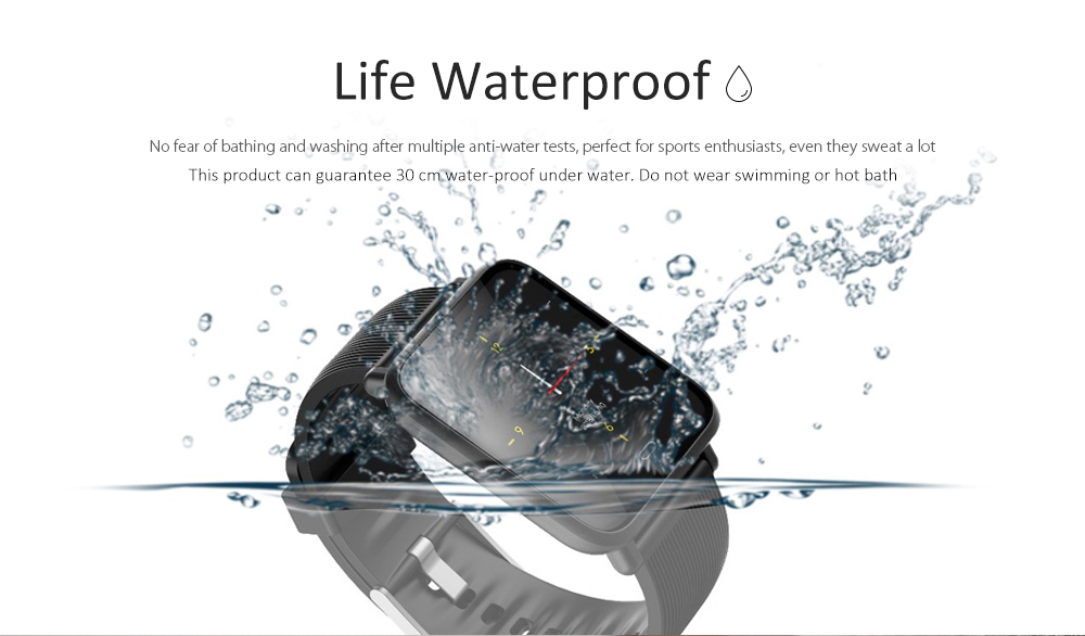 Q9 Colorful Screen Waterproof Sports Smart Watch for Android / iOS with Heart Rate Monitor Blood Pressure Functions