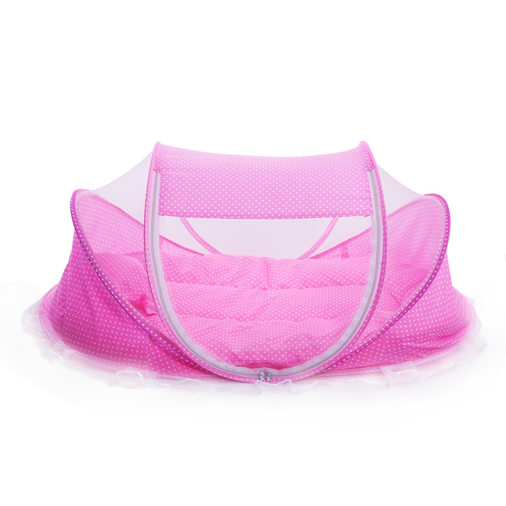 portable foldable crib with mosquito net