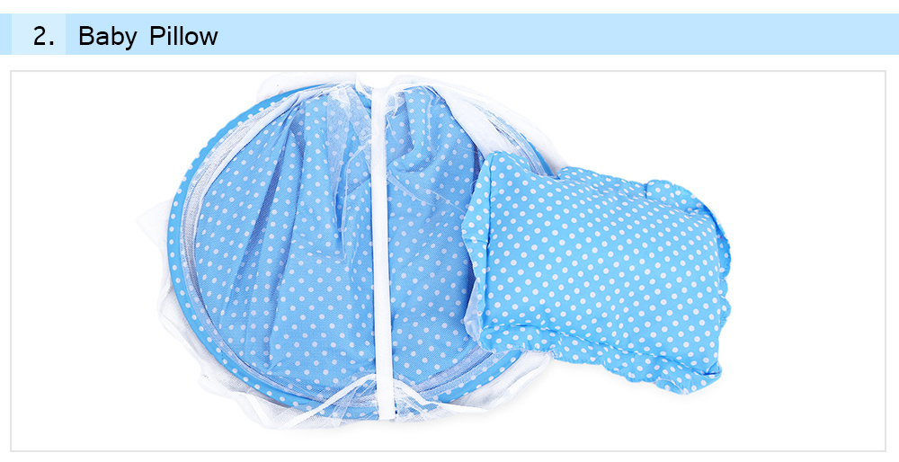 4pcs Portable Type Comfortable Babies Sealed Mosquito Net Mattress Pillow Mesh Bag