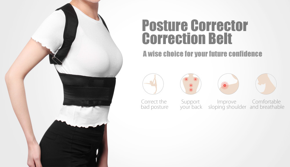 Adjustable Posture Corrector Magnetic Position Correction Brace Support Back Belt