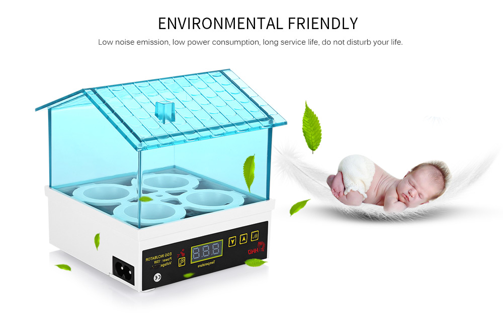 HHD YZ9 - 4 Mini Electric Digital 4 - Egg Incubator Thermostat House for Chickens Ducks Gooses Birds HHD YZ9 - 4 Mini Electric Digital 4 - Egg Incubator Thermostat House for Chickens Ducks Gooses Birds