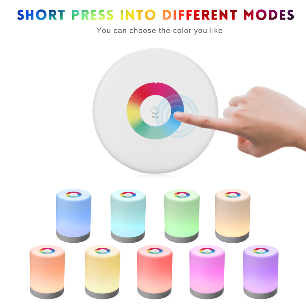 Lightme Intelligent Touch Night Light Induction Dimmer Hook Colorful Lamp