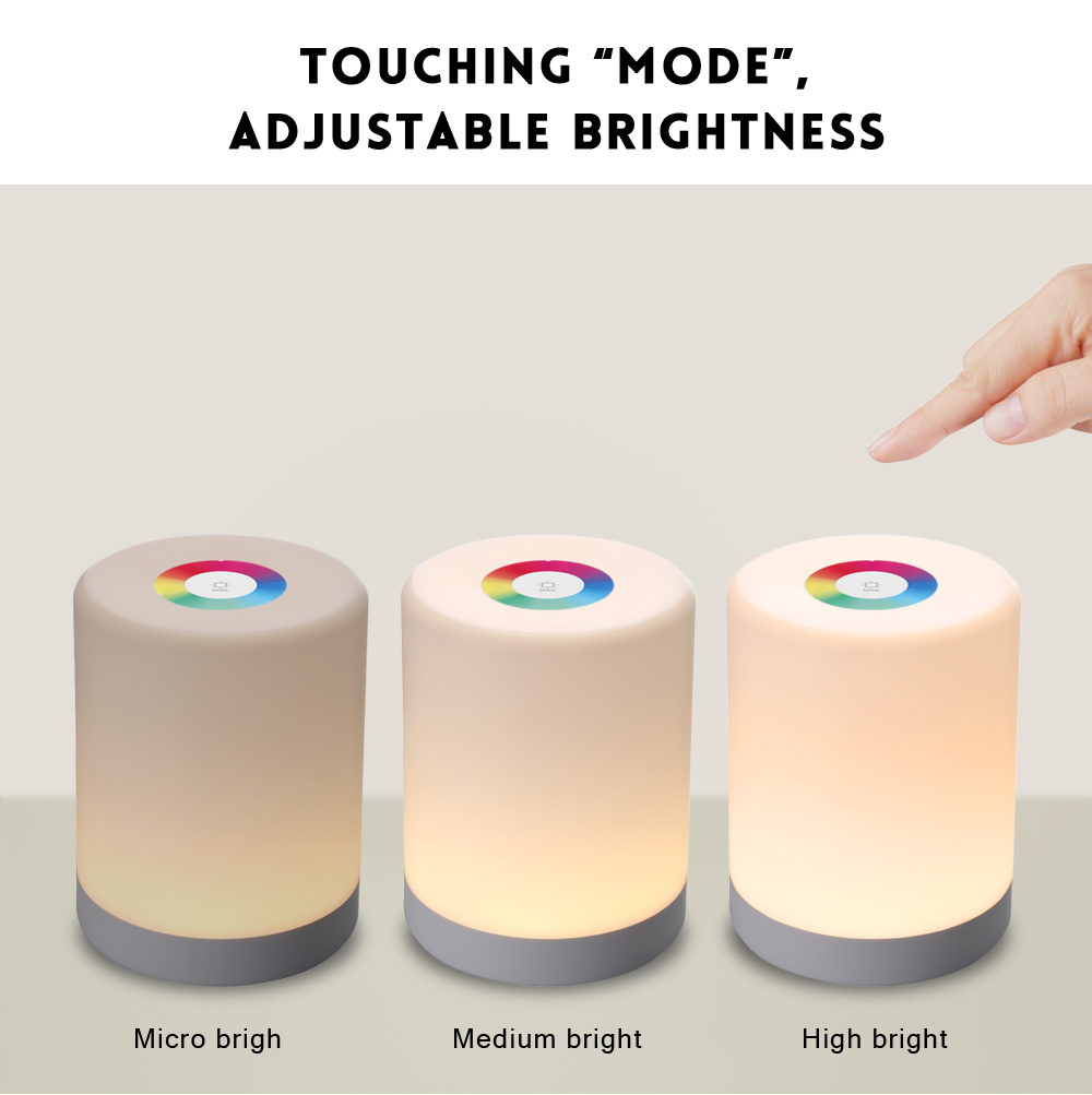 Lightme Intelligent Touch Night Light Induction Dimmer Hook Colorful Lamp