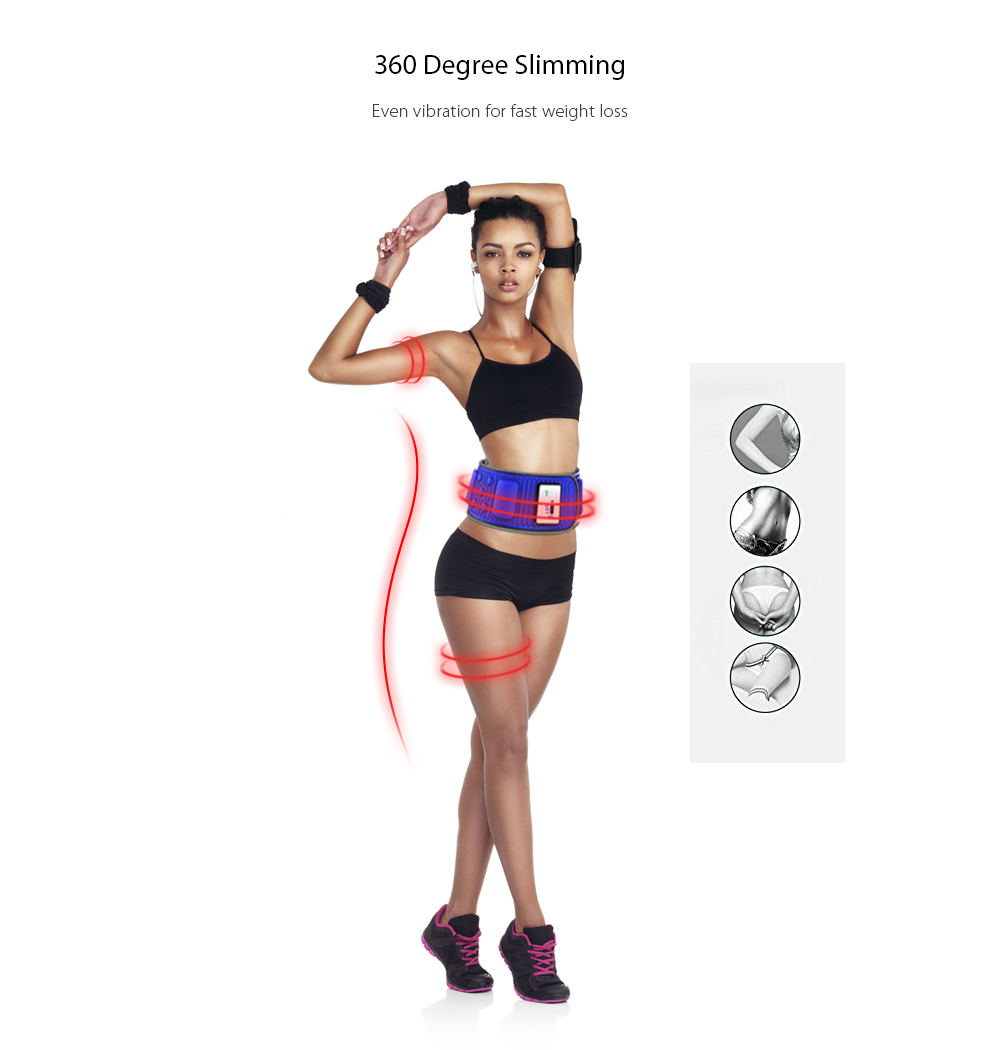 Slimming Belt X5 Times Electric Vibration Massage Machine Lose Weight Burning Fat Heating Fitness S Shape Body Figure Waist Trainer 
