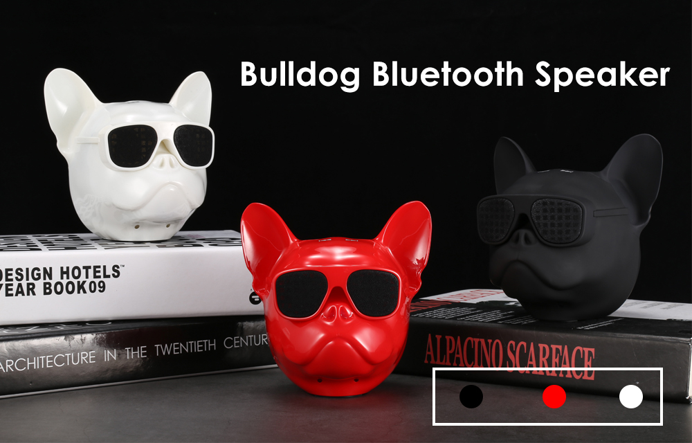 Bulldog Bluetooth Speaker Portable Wireless Player Support TF Card AUX 