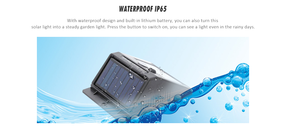 Outdoor Motion Sensor Garden Yard Waterproof LED Solar Light 