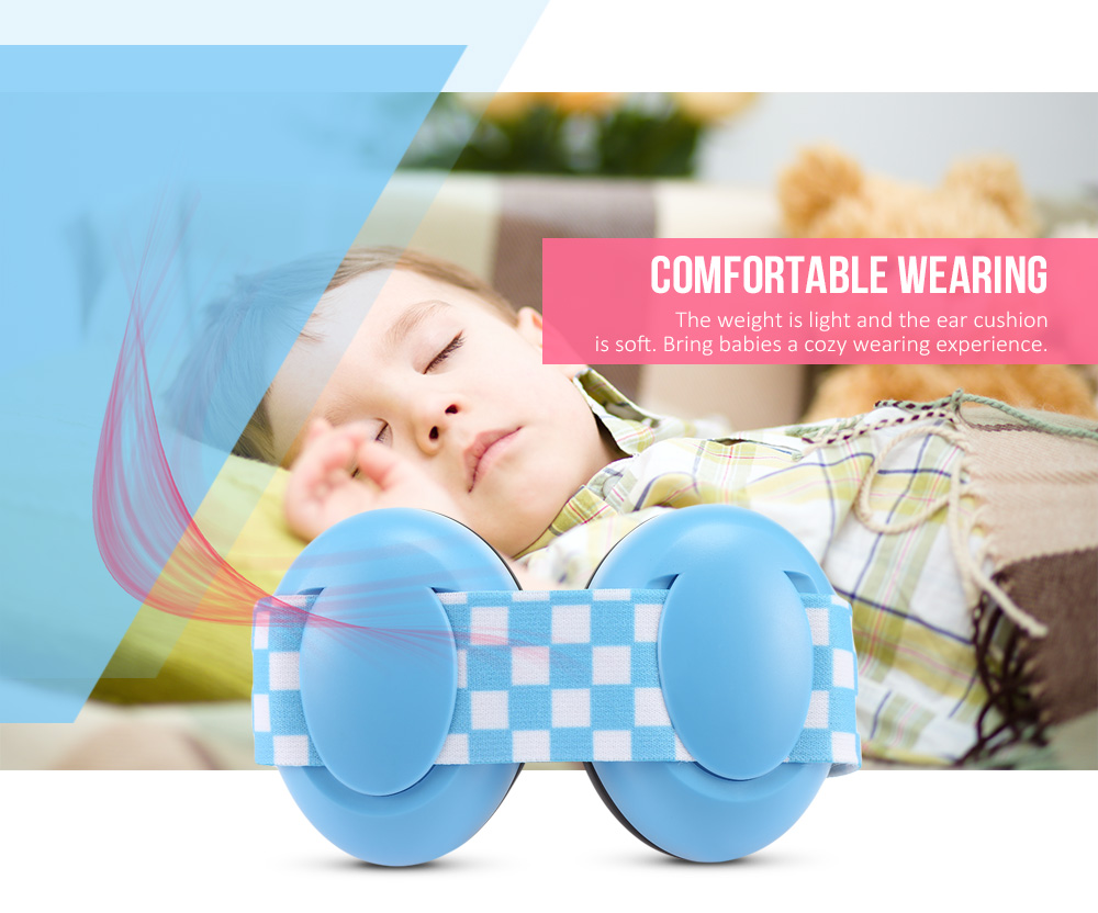 Pair of Infant Baby Anti-noise Earmuffs Elastic Strap Ear Protection 