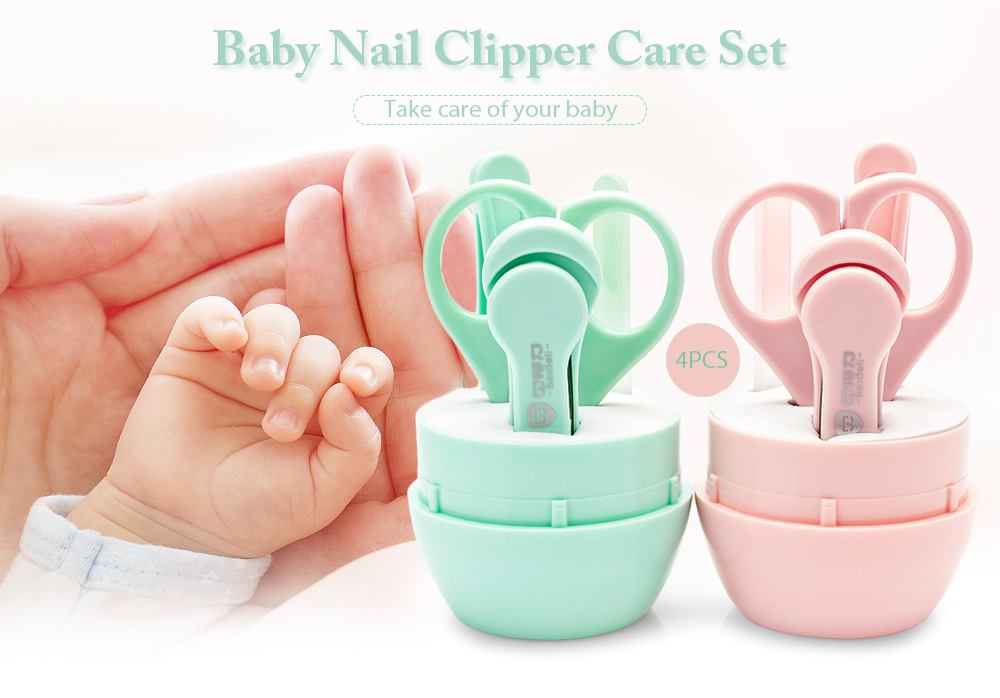 Portable Children Kid Baby Nail Clipper Care Set with Storage Case