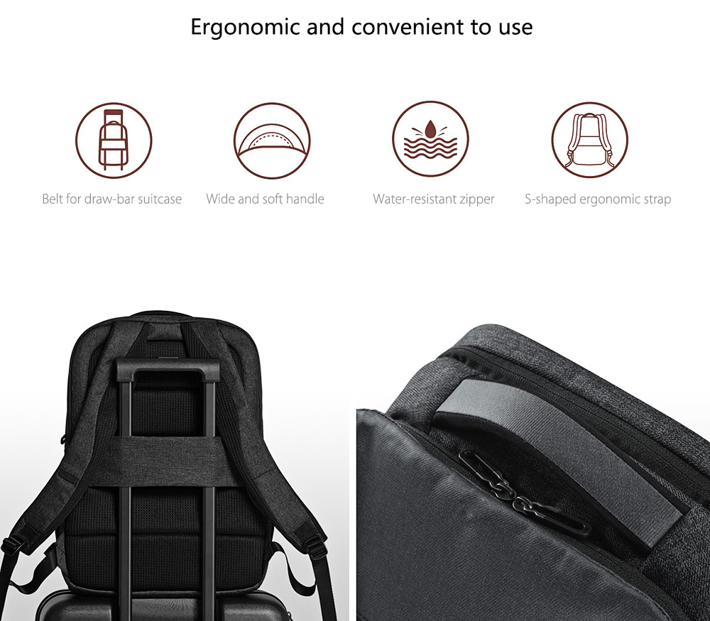 Xiaomi Water-resistant 26L Business Travel Backpack 15.6 inch Laptop Bag