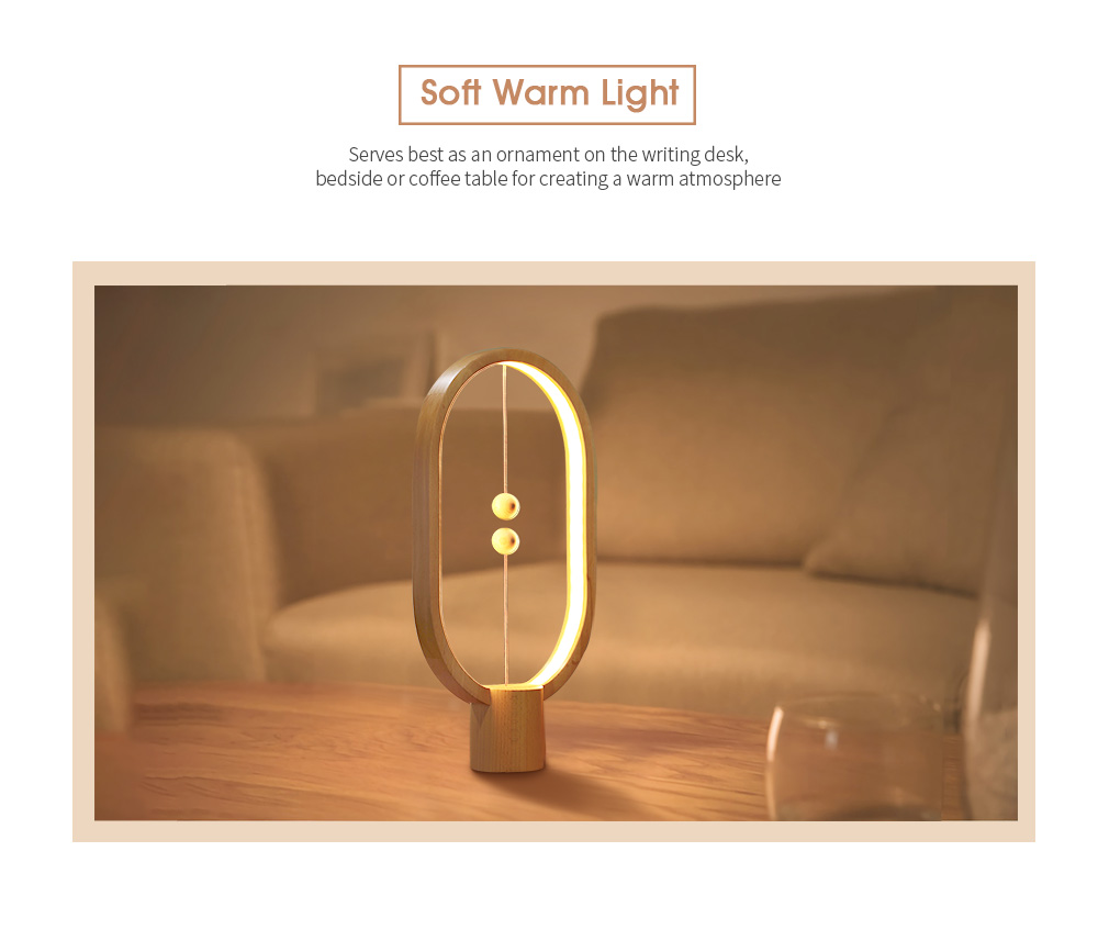 Creative Smart Balance Magnetic Switch LED Table Lamp