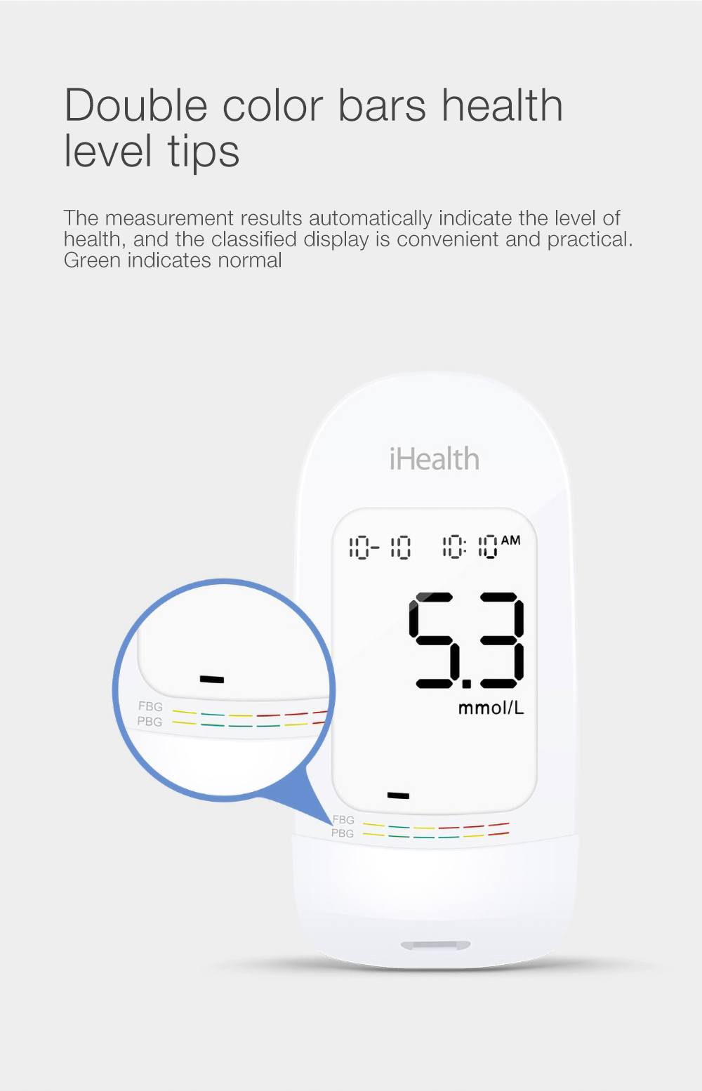 MIJIA iHealth Blood Glucose Meter with Test Strips Lancets