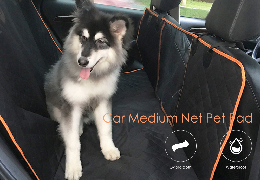 QX1205 600D Oxford Cloth Car Pet Pad with Medium Net 