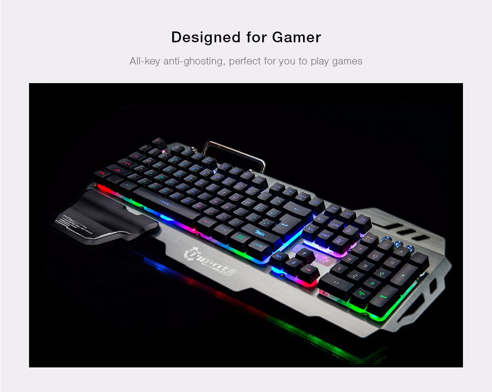 7pin PK900 Gaming Keyboard with Backlight 104 Keys