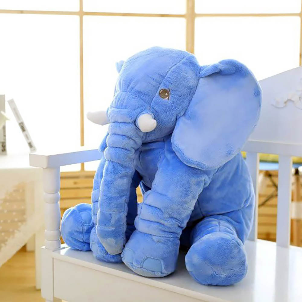 Cute Solid Color Plush Toys Elephant Pillow