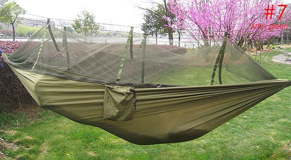 Portable Single-person Mosquito Net Hammock Hanging Bed for Travel Camping