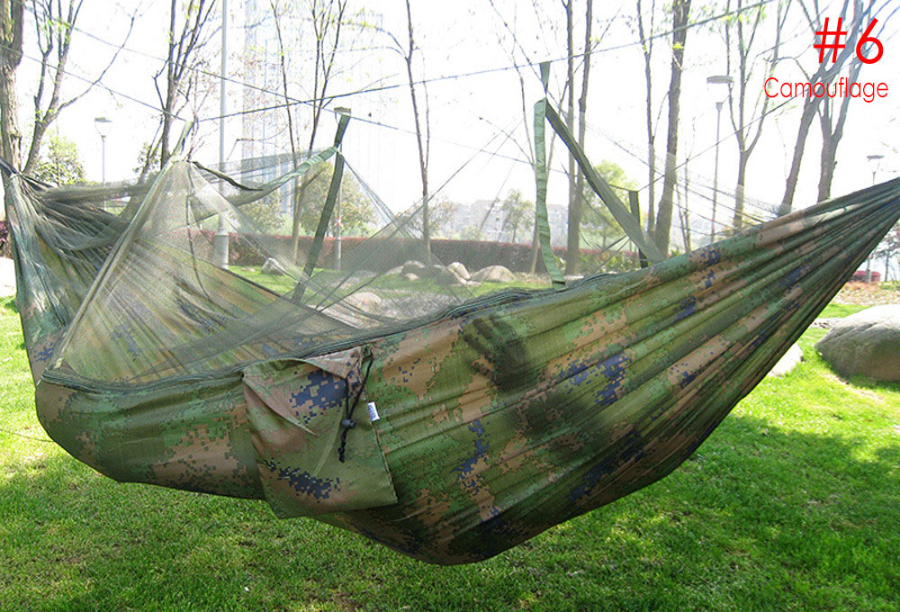 Portable Single-person Mosquito Net Hammock Hanging Bed for Travel Camping