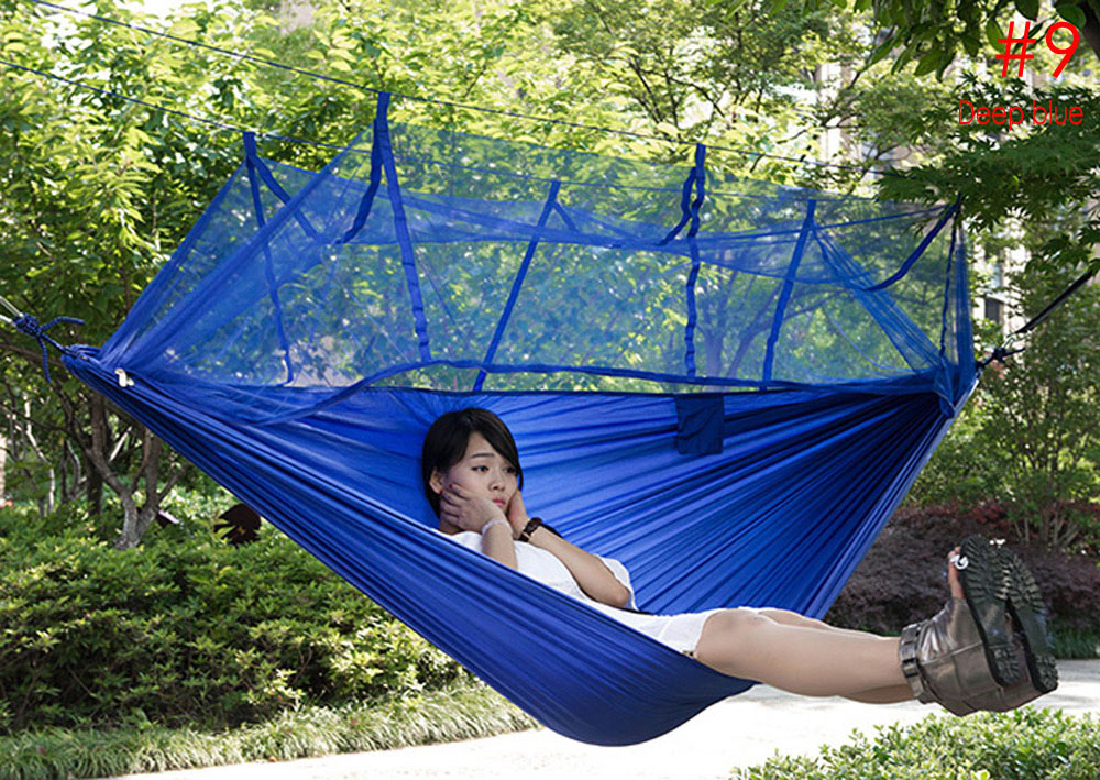 Portable Single-person Mosquito Net Hammock Hanging Bed for Travel Camping