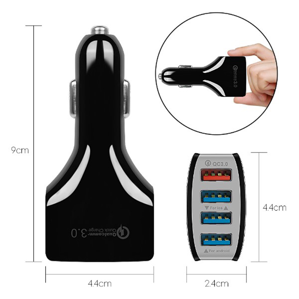 QC3.0 5V/3.5A Quick Charge 4 Port USB Fast Car Charger