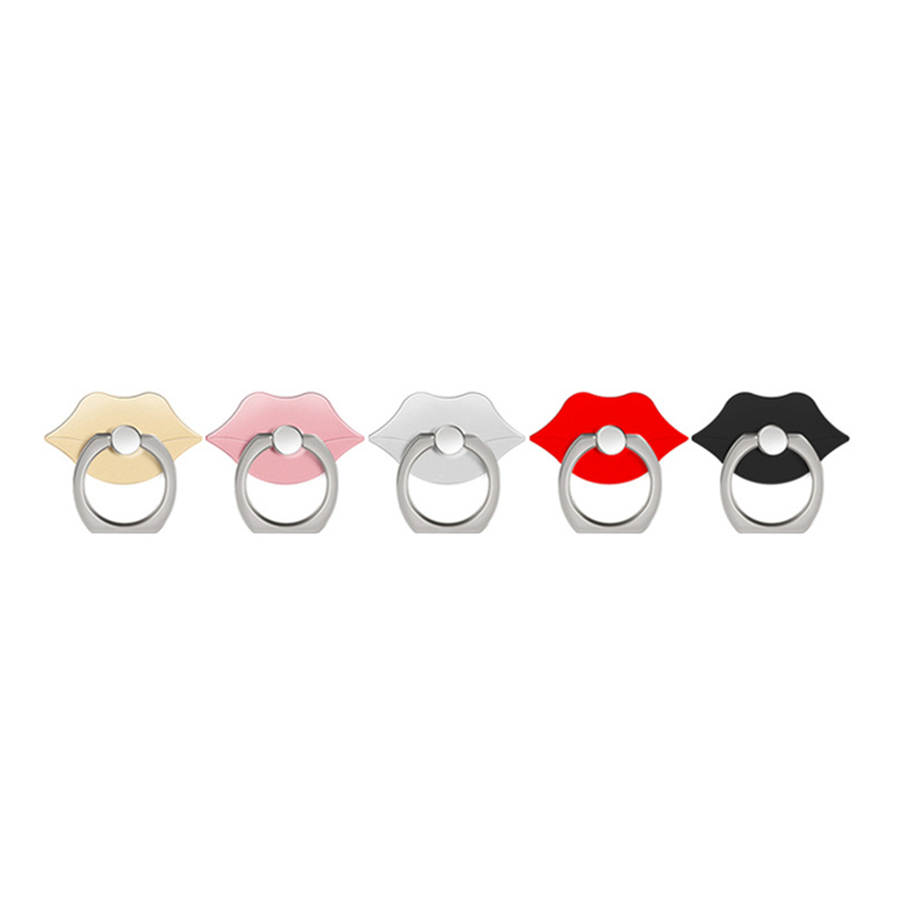 360 Degree Rotating Cute Lip Cell Phone Finger Ring Holder Stand