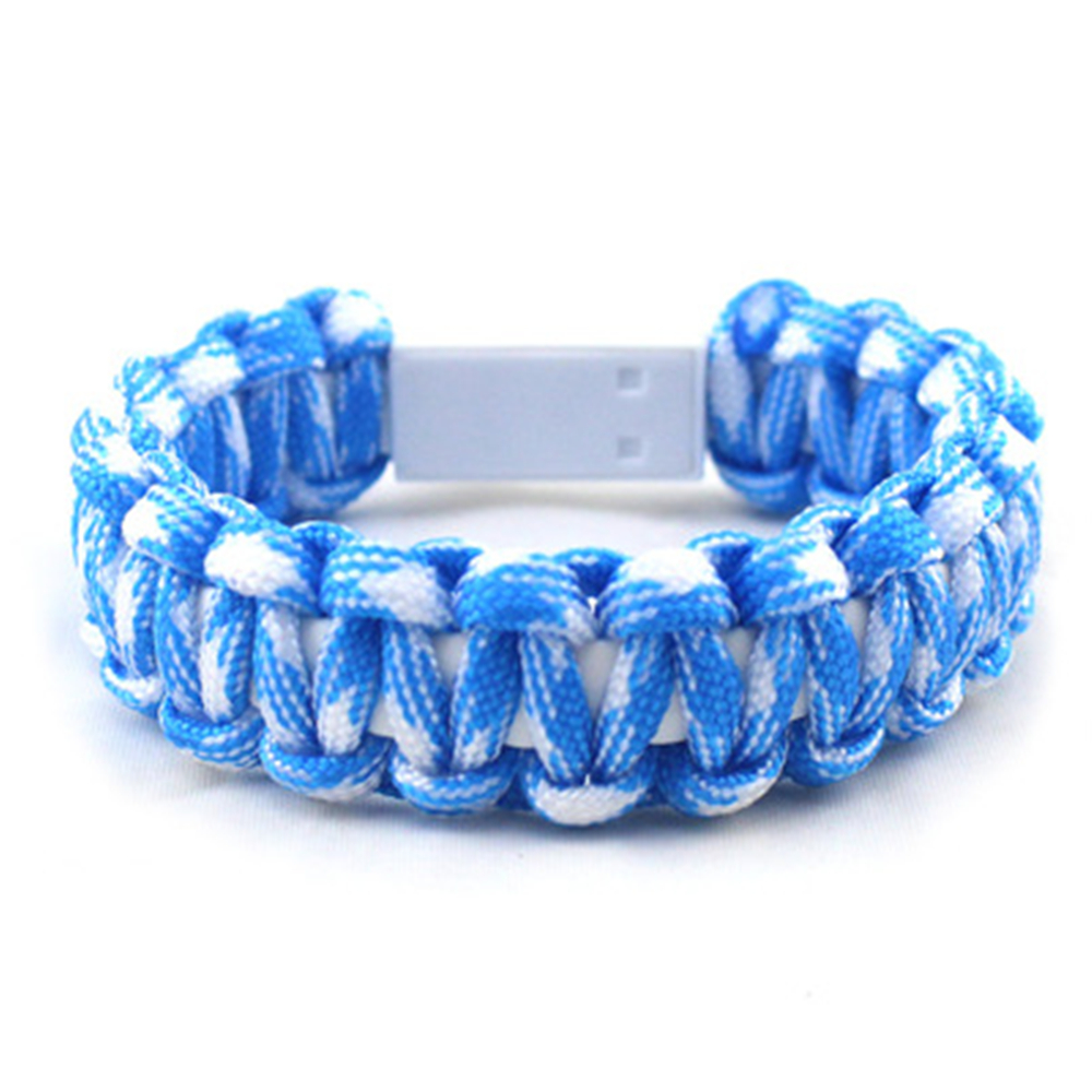 Sport Nylon Creative 8PIN USB Data Cable Bead Bracelet Charger Line Data Charging Cable For Android Phone