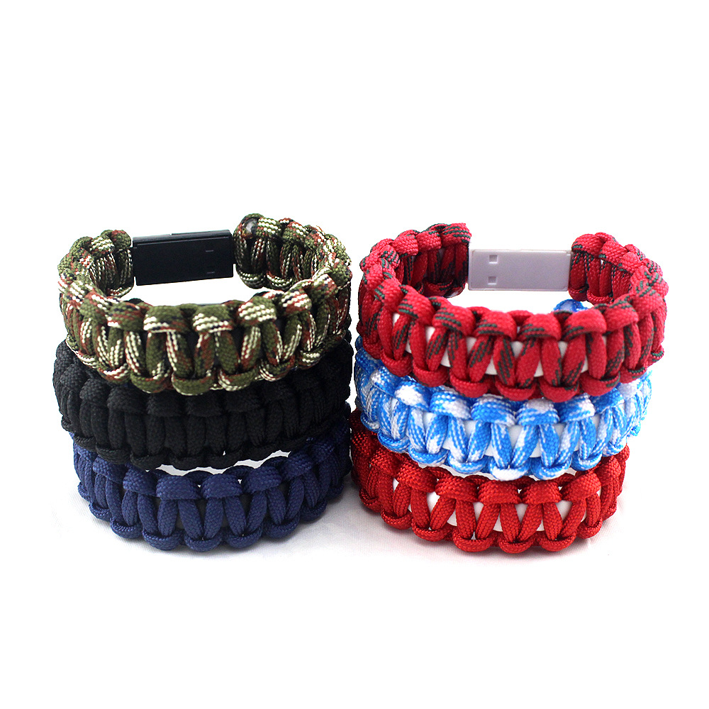 Sport Nylon Creative 8PIN USB Data Cable Bead Bracelet Charger Line Data Charging Cable For Android Phone