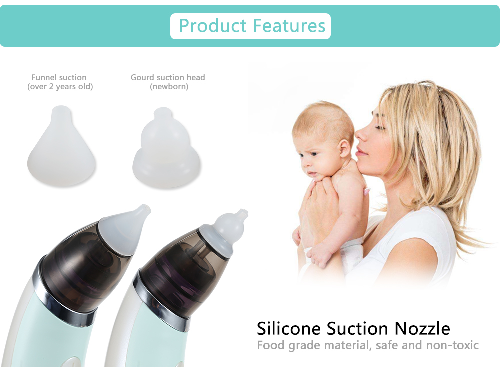 Baby Nasal Aspirator Electric Nose Cleaner Sniffling Equipment for Children