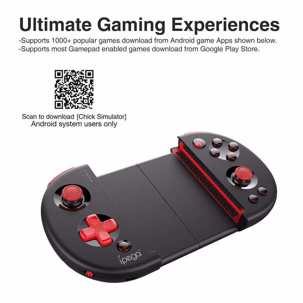 iPEGA PG - 9087 Extendable Bluetooth Wireless Controller Gamepad Joystick for iOS Android Smartphones