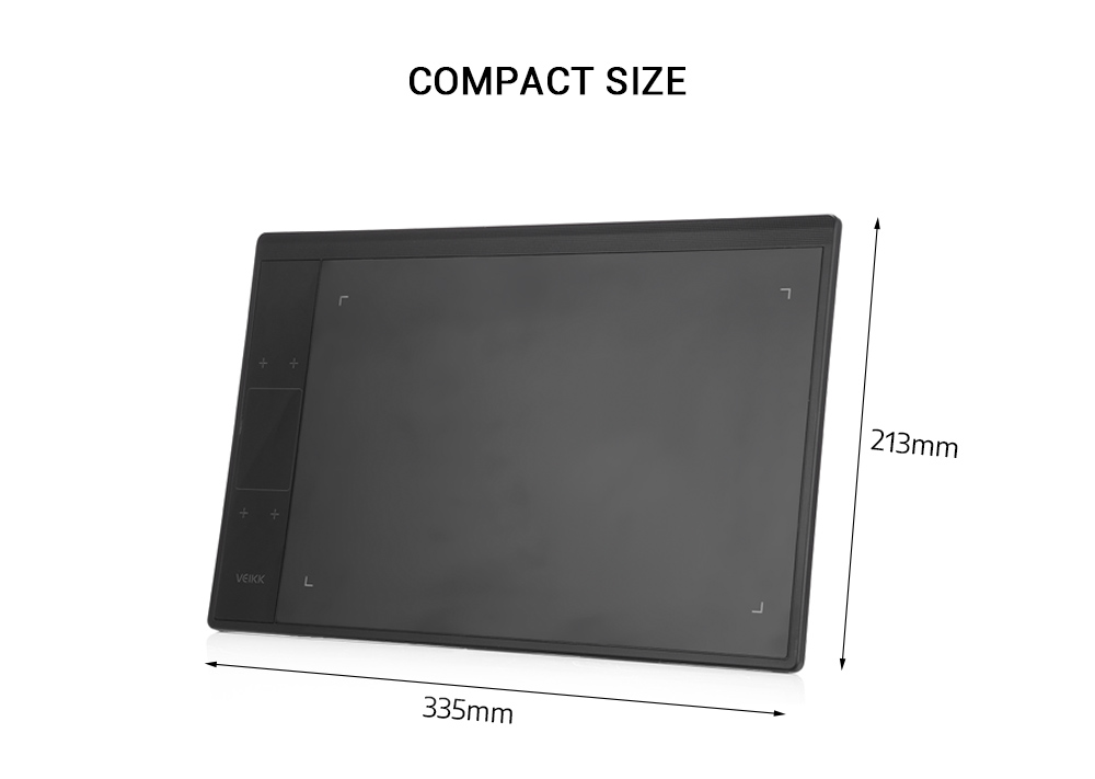 VEIKK A30 10 x 6 inch Digital Drawing Tablet with 8192 Levels Passive Pen 