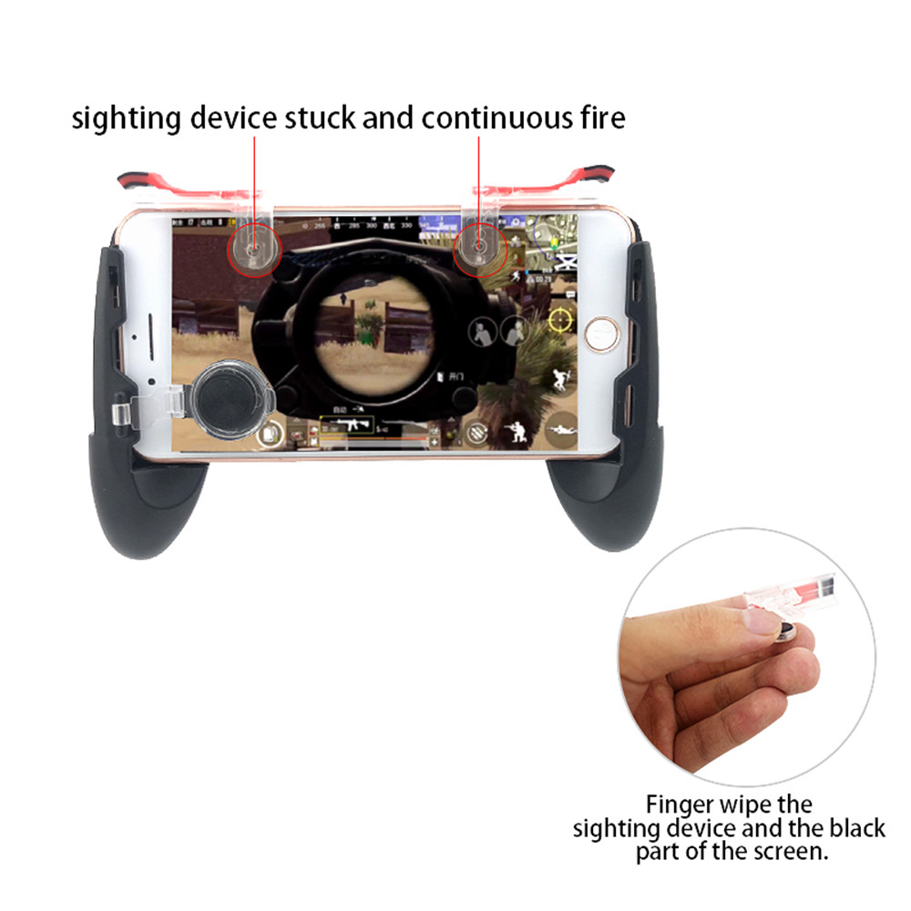 Gamepad For Mobile Phone Game Controller Shooter Trigger Fire Button Joystick