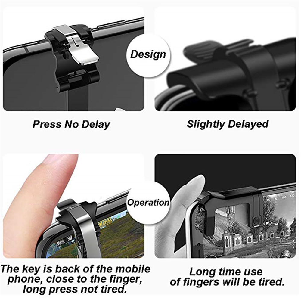 5 in 1 Mobile Game Controller Upgrade Version Trigger for and Gaming Joysticks