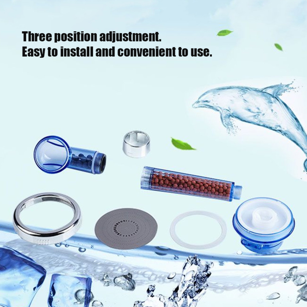 Healthy Negative Ion SPA Shower Head with Adjustable Shower Three Mode