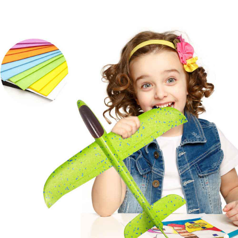 35CM DIY Hand Throw Flying Glider Planes Toys For Children Foam Aeroplane Model