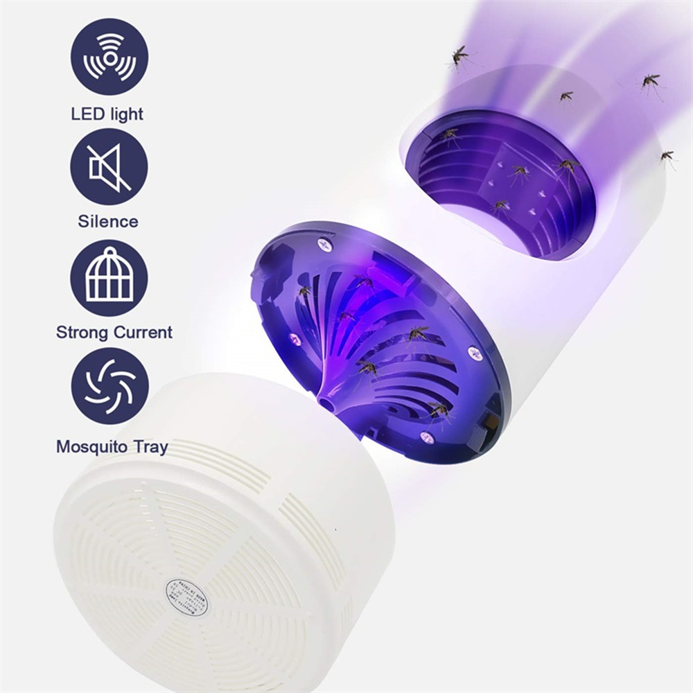 Mosquito Killer Lamp LED Fly Bug Insect Killer Trap Physical Anti Mosquito Lamp