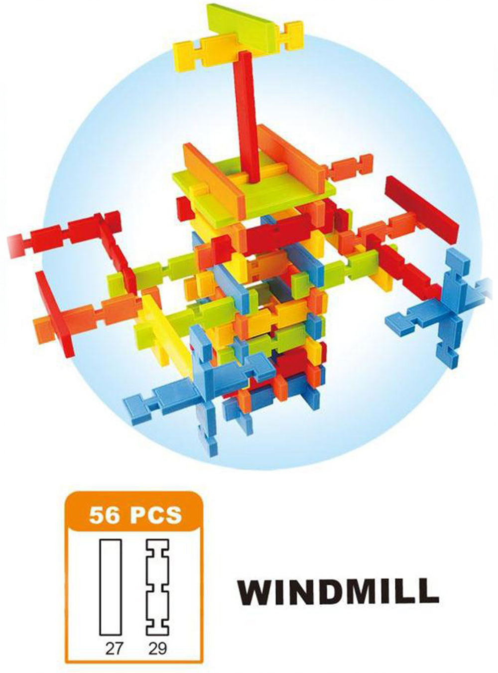 50pcs Children Colorful Building Block Toy Set