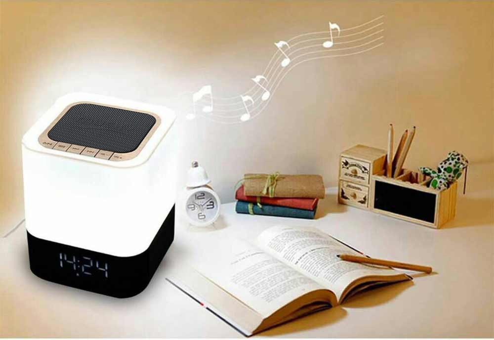 MUSKY DY28 Portable Wireless Bluetooth Stereo Speaker Support AUX Audio Input Handsfree Call Time Alarm Mode