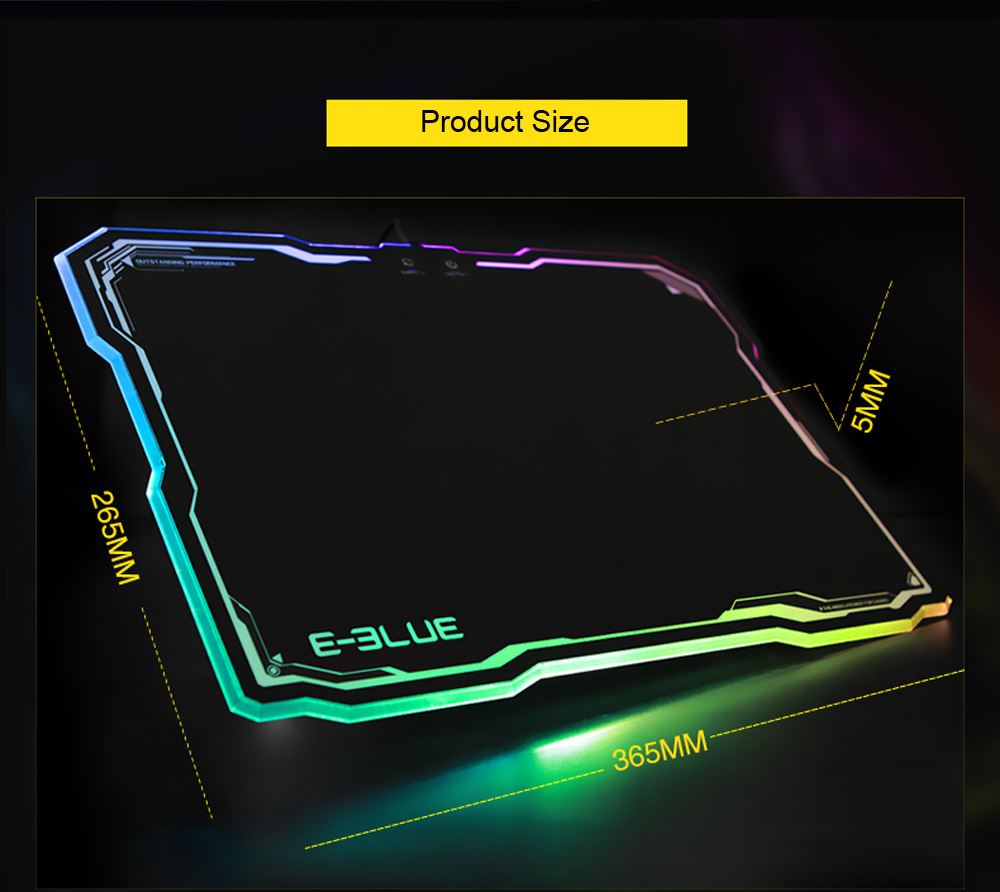 E - 3LUE EMP013 Mouse Pad with RGB Lighting