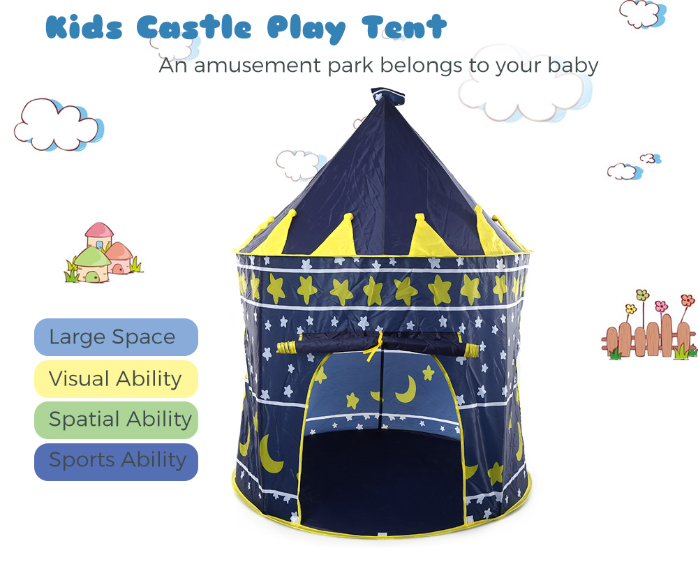 Kids Foldable Play House Portable Outdoor Indoor Toy Tent Castle Cubby